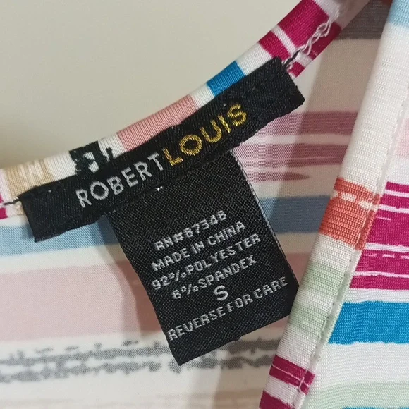 Robert Louis cold shoulder striped blouse - Picture 3 of 6